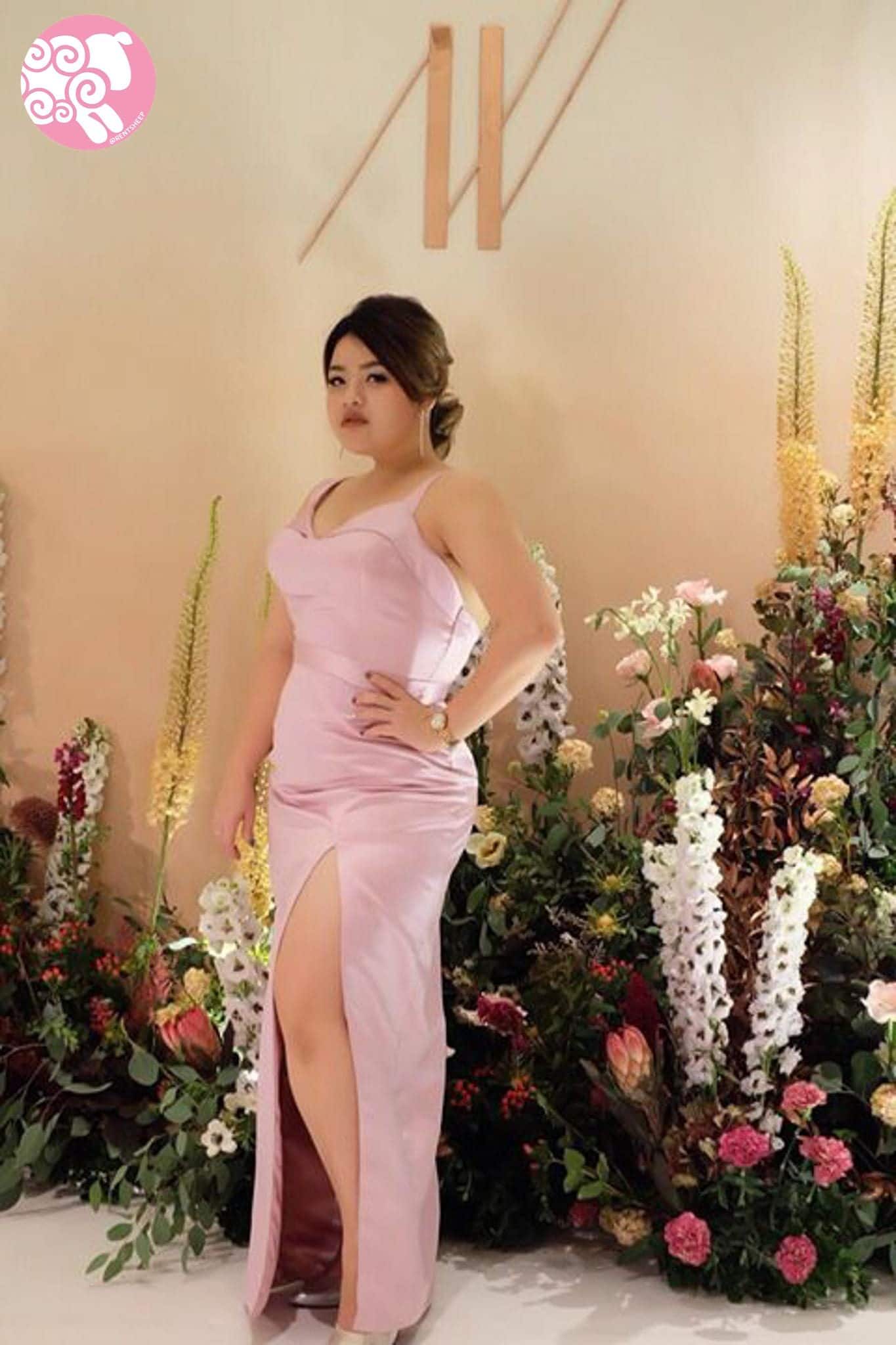 ชุดราตรียาวคนอ้วน