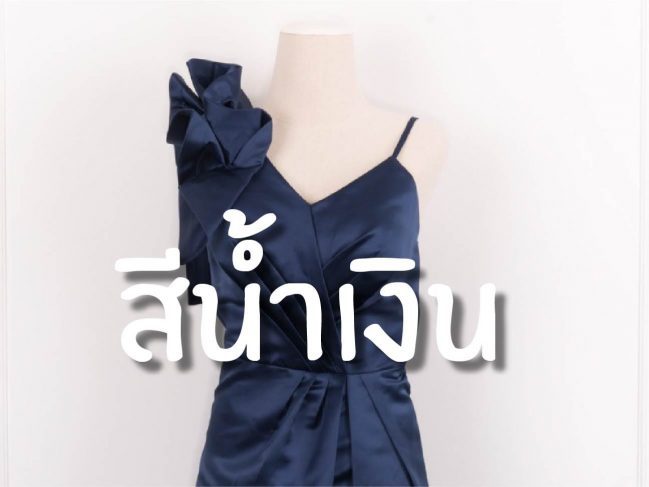 ชุดราตรีธีมสีน้ำเงิน (Midnight Blue)