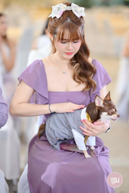 ชุดราตรีสีม่วง เพื่อนเจ้าสาวลาเวนเดอร์